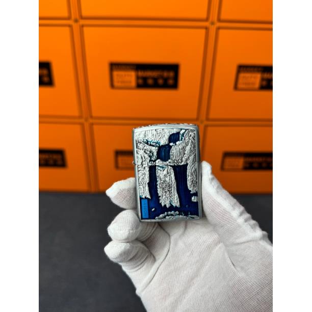 爆款古银六面浮雕高山流水他唐草纹煤油打火机（需自备油）