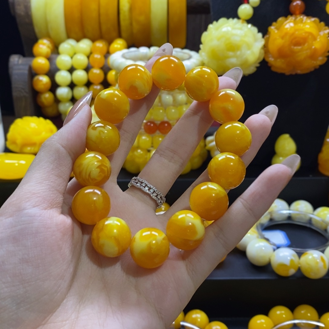 碧***辉非金属全品无暇老料手串