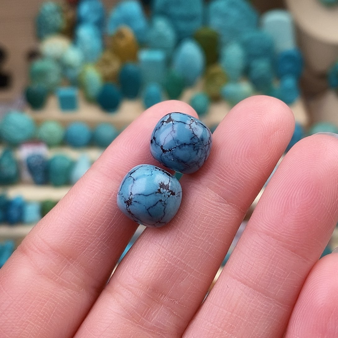 绿松石珠宝奇石未镶嵌周*民