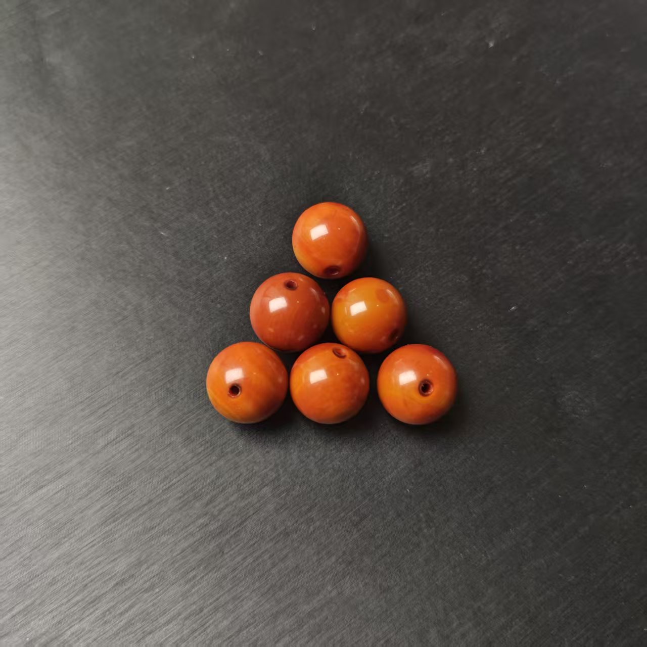 红玛瑙圆珠单珠 约16mm 约5.5g 多样性发货，发其一 ZZ251010-01