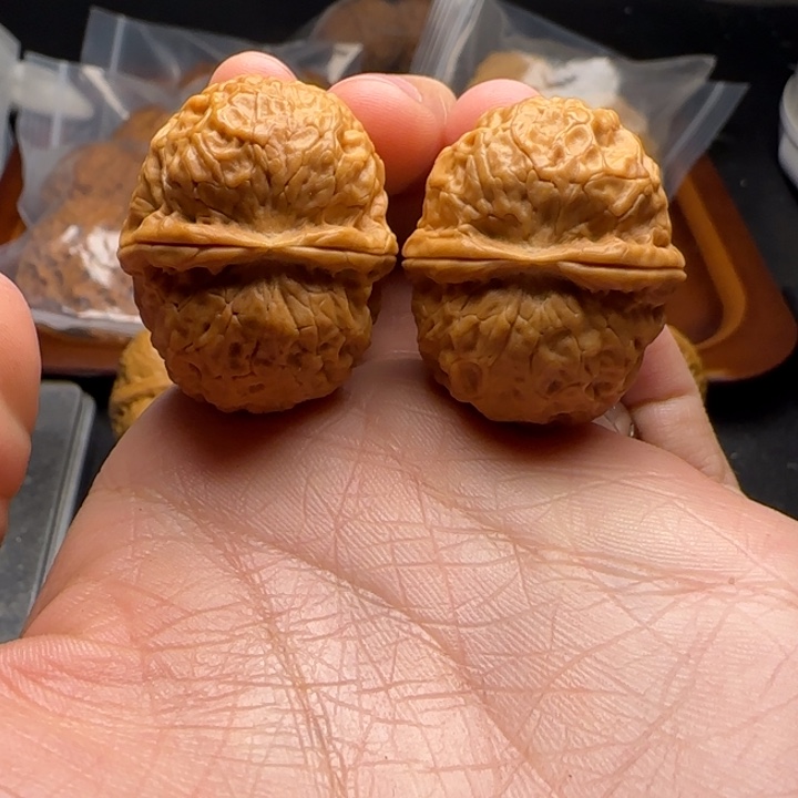 文玩核桃把件花甲35尺