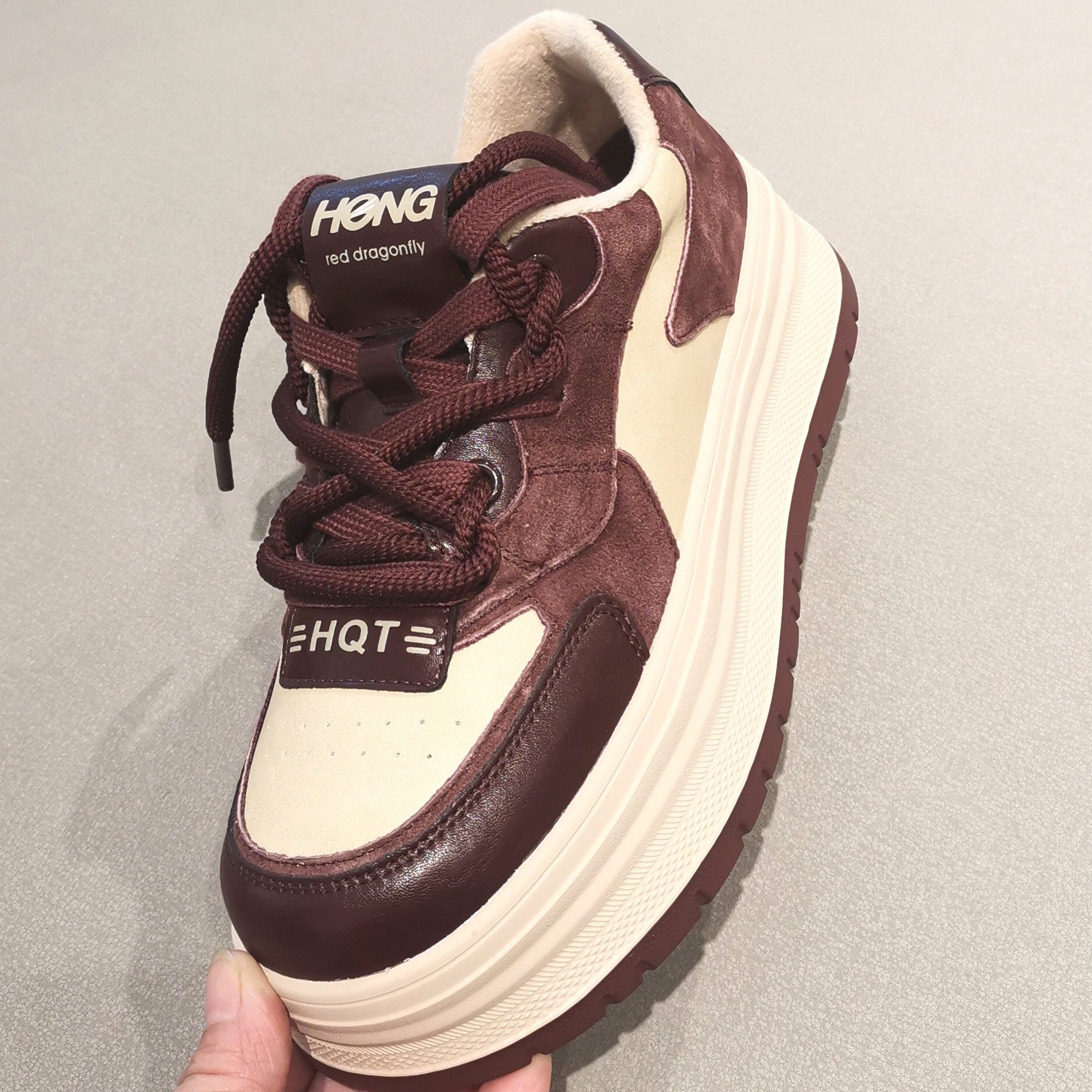 BD52986351DS时尚百搭休闲超轻厚底加绒休闲板鞋