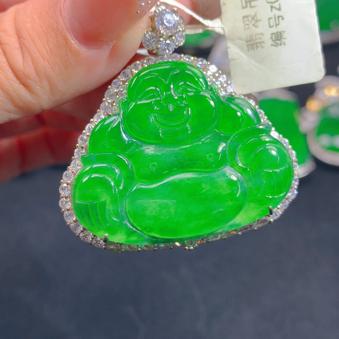 翡翠颈饰银S925镶嵌1111111111