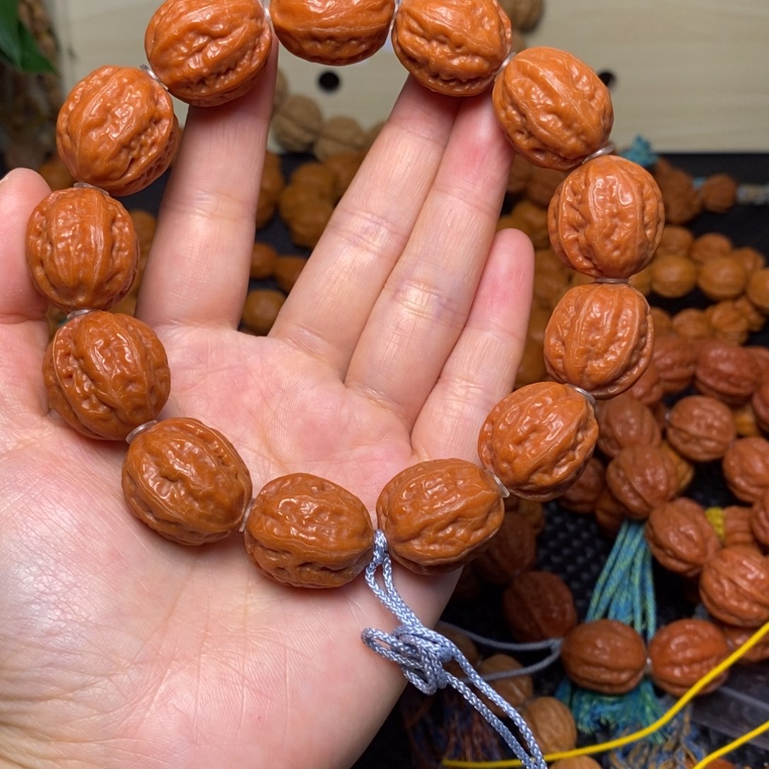 呆***鹅手串文玩核桃八棱手持