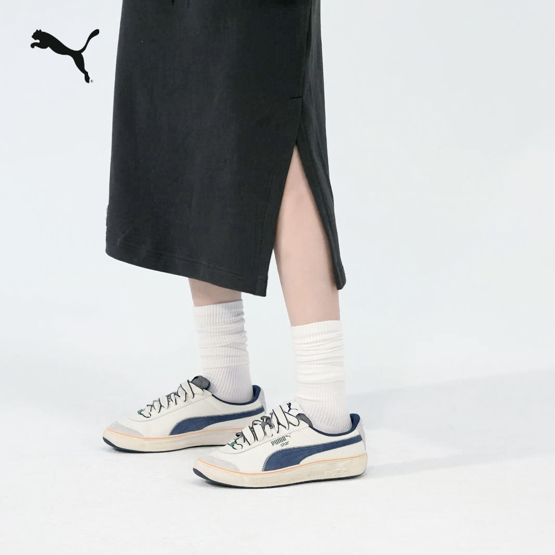 PUMA彪马男女低帮脏脏鞋经典复古休闲板鞋网球鞋 STAR 395386