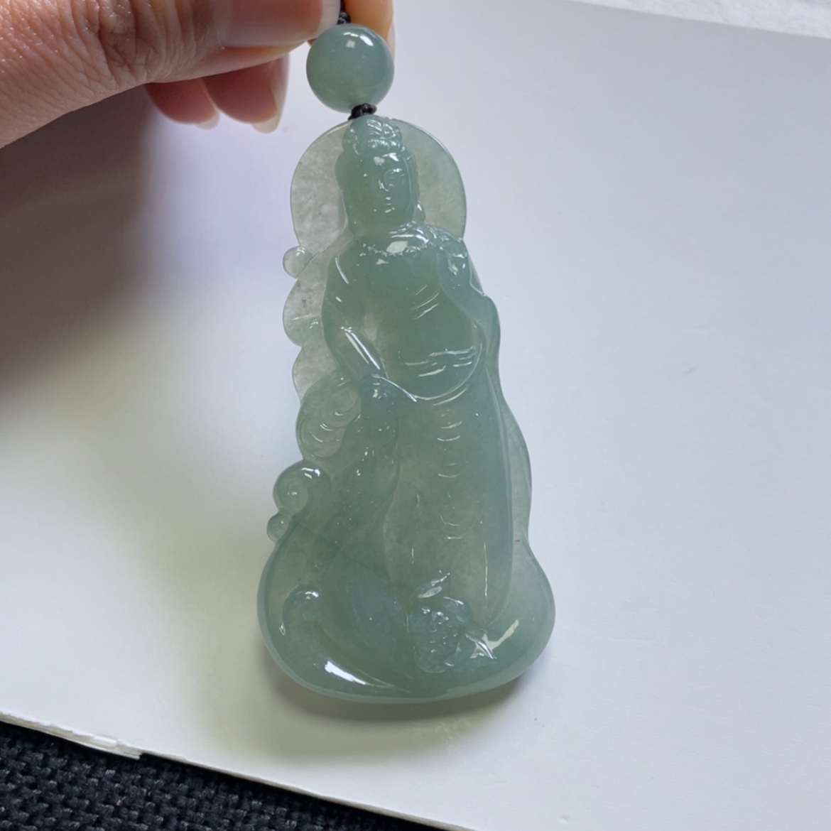 【闪购商品】翡翠颈饰未镶嵌自在观音