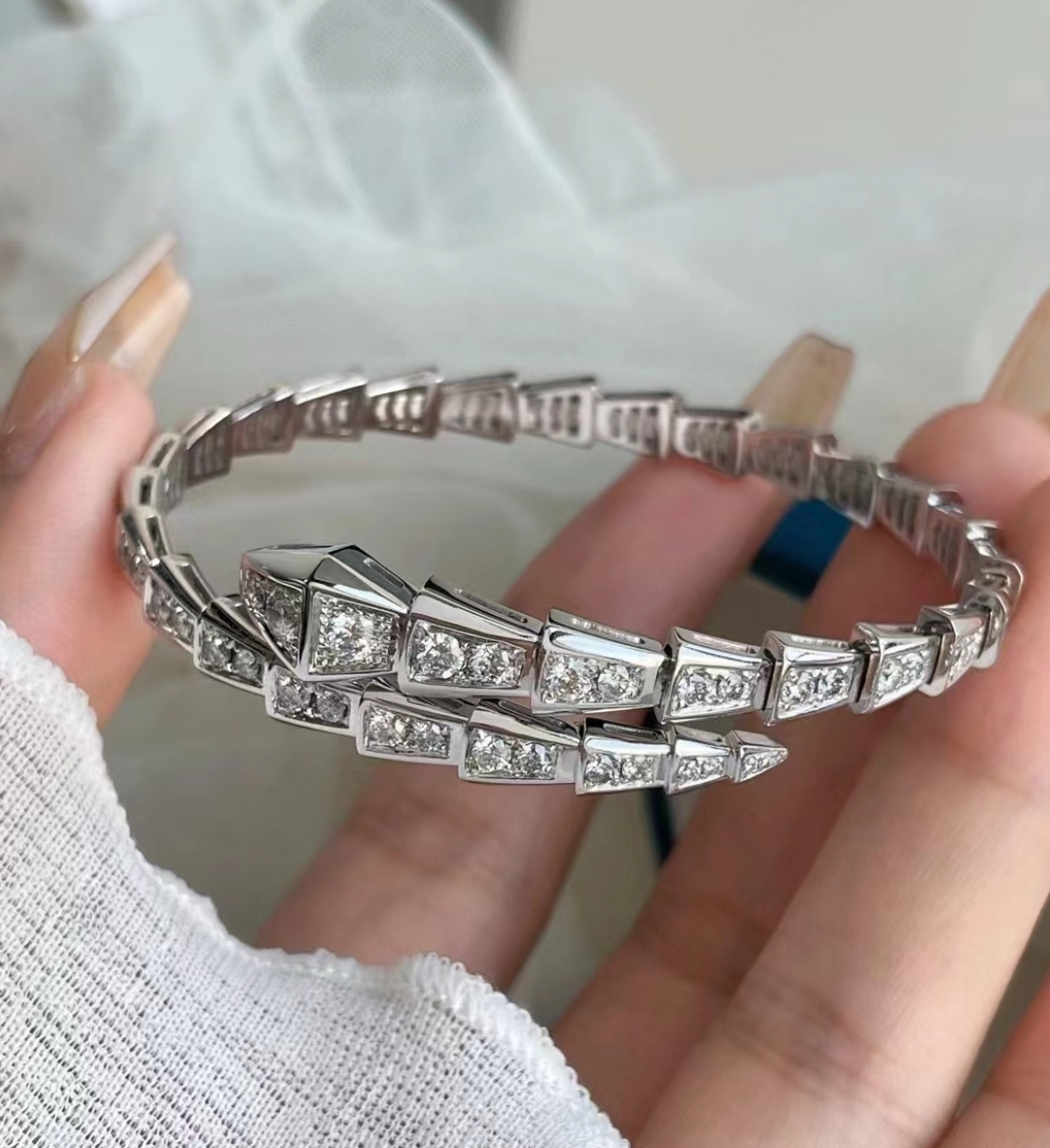 925银 《蛇》 莫桑 时尚名媛洋气轻奢小众百搭时尚发夹S01