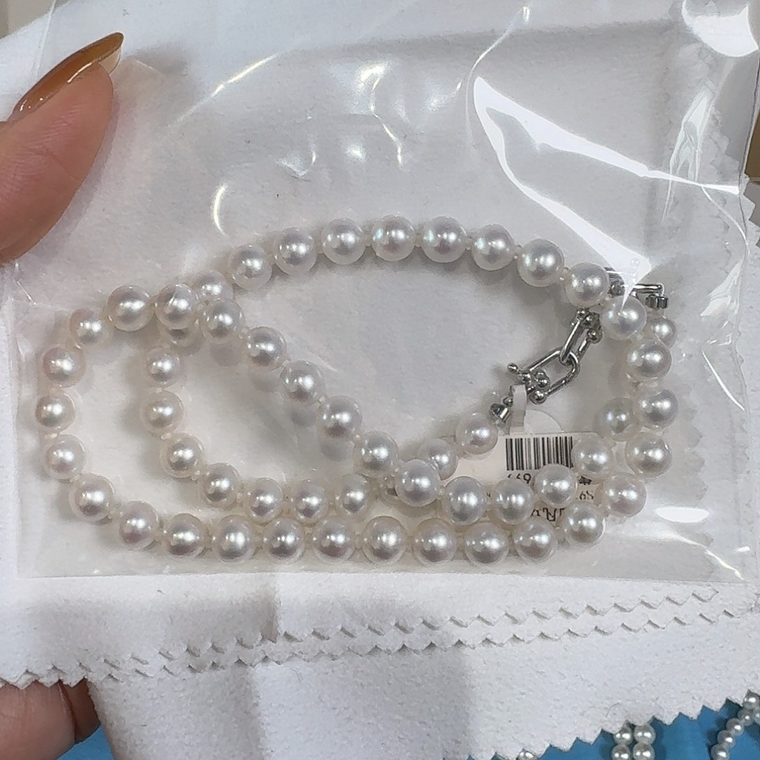 银S925镶嵌颈饰淡水珍珠