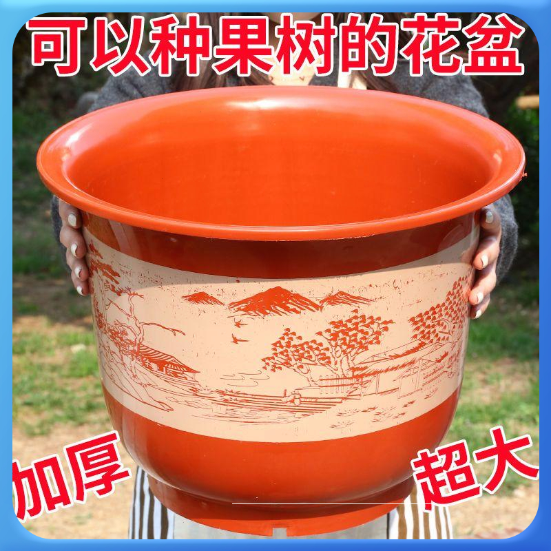 【新人福利】加厚大号塑料花盆仿陶瓷果树花盆加厚树脂盆花盆批发