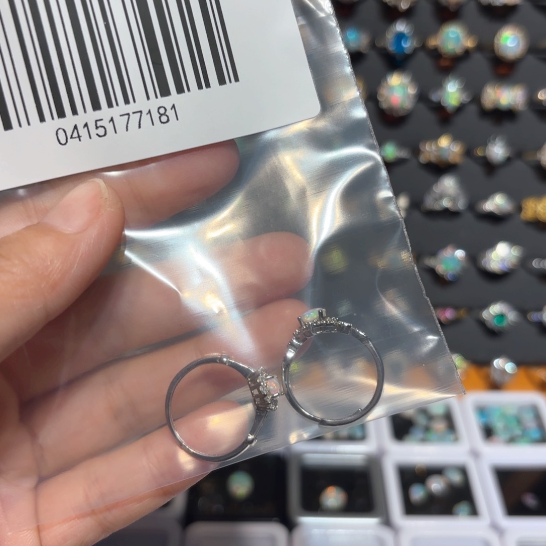 柠***️欧泊银S925镶嵌裸石镶嵌