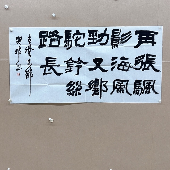 书法沈兴邦138*68㎝浙江***