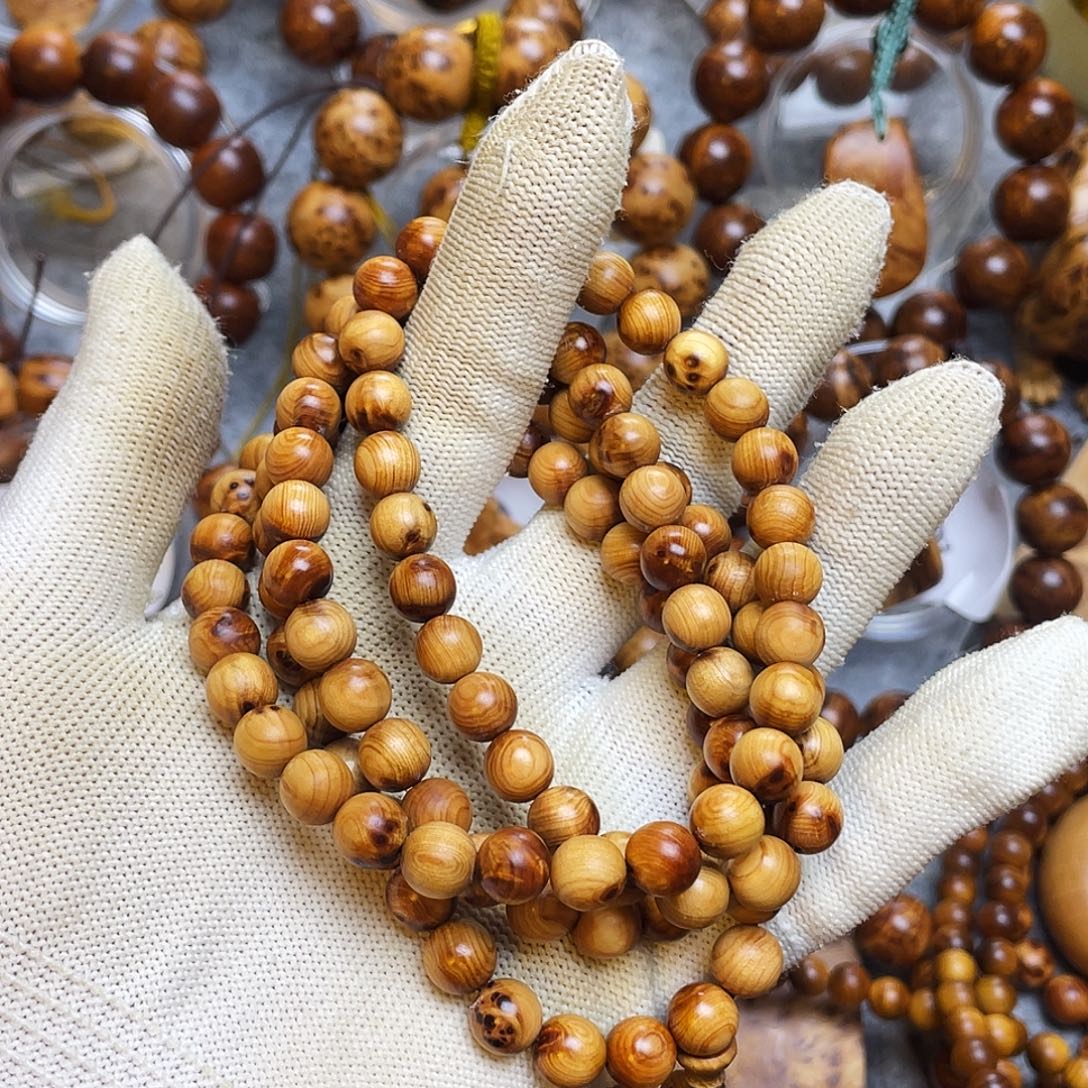 @***森柏木手串/手链太行崖柏0.8瘤疤108颗香珠