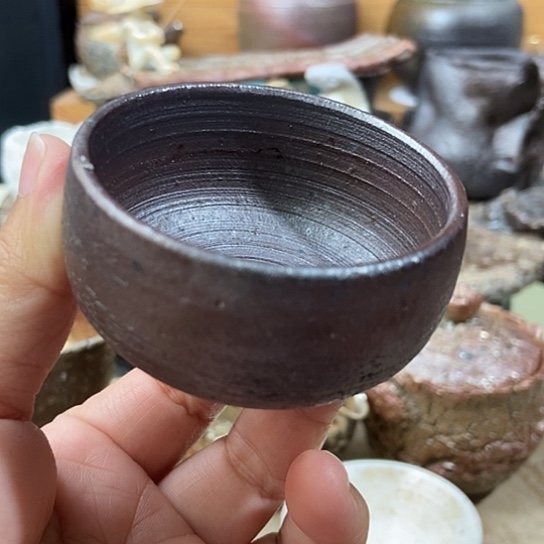 杯未落款 柴烧裸烧手作品