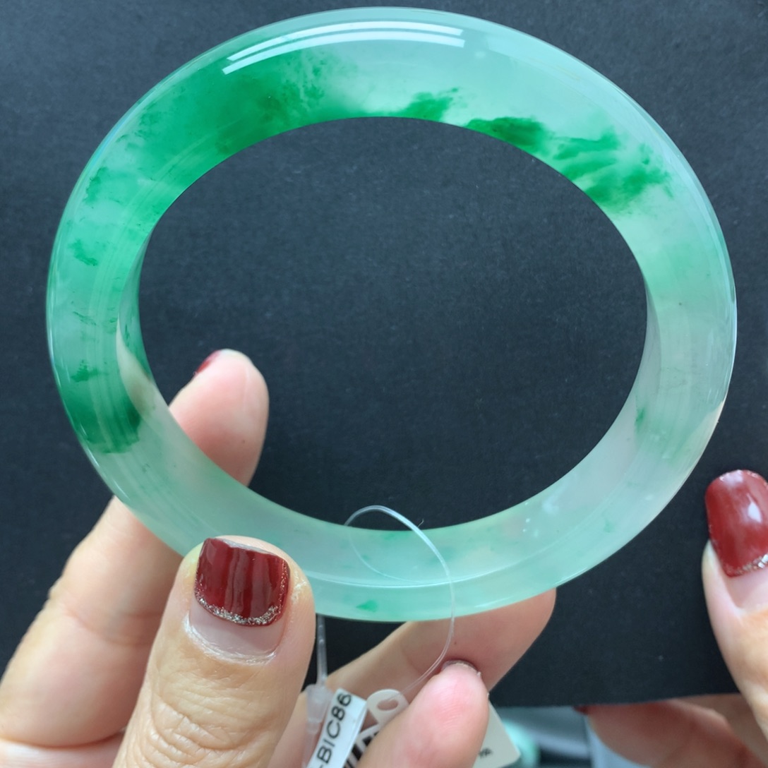 石英质玉手镯未镶嵌蓝**