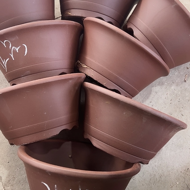 紫砂花盆100-8。          21-10