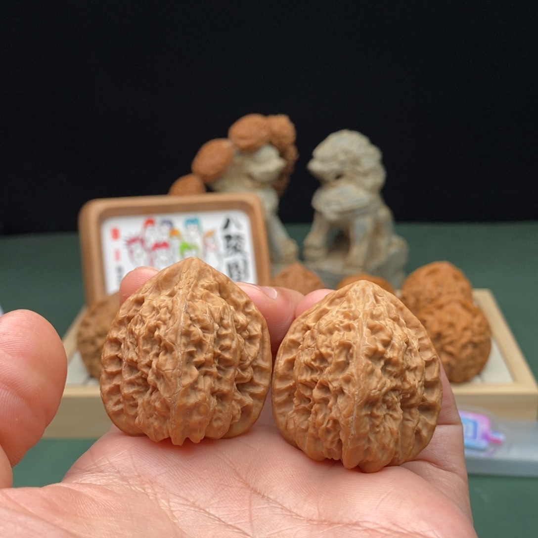 文玩核桃把件36尺全品承德火焰马蹄