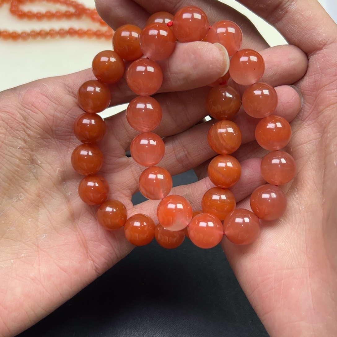 南红玛瑙手链未镶嵌南红卡13左右多样性拍一发一