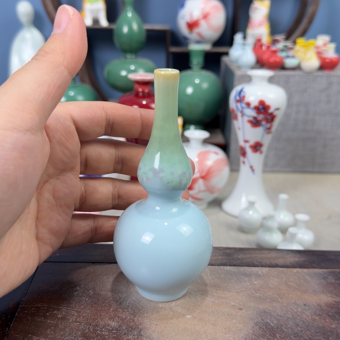 陶瓷手工小花器摆件