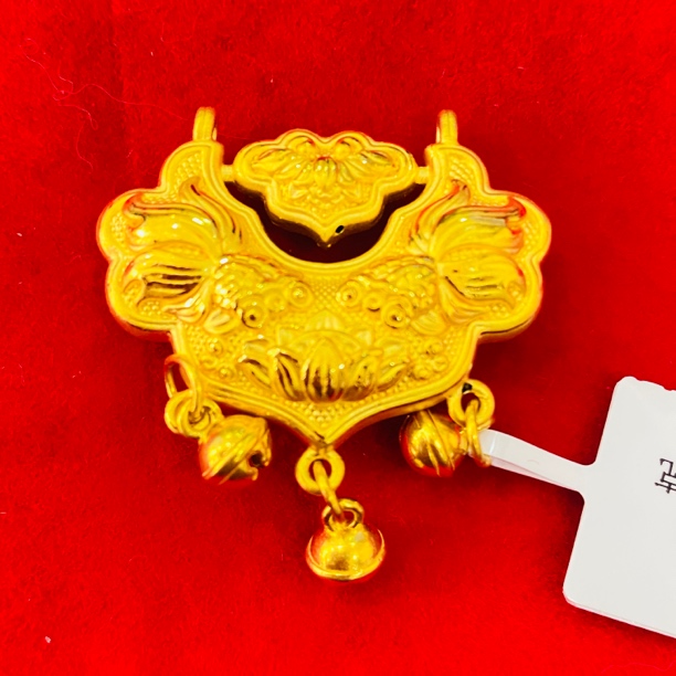 【小云专享】足金999饰品 锦鲤铃铛锁包吊坠 GP 6.51