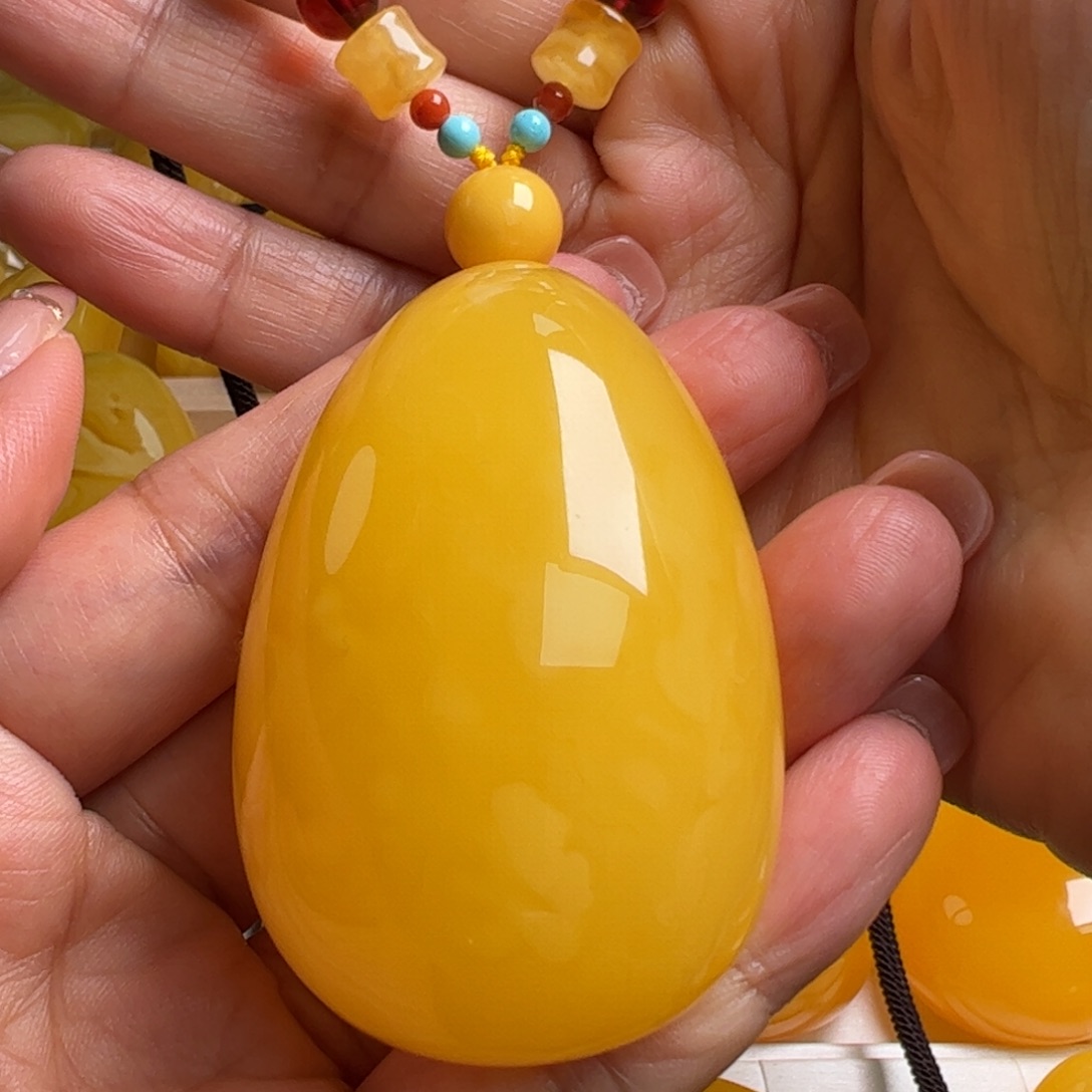 蜜蜡毛衣链未镶嵌无优化