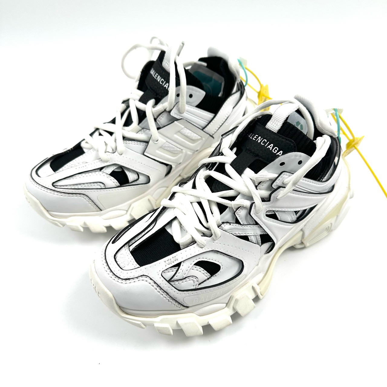 95新 Balenciaga/巴黎世家 36码 黑白熊猫色 Track 1.0 老爹鞋 