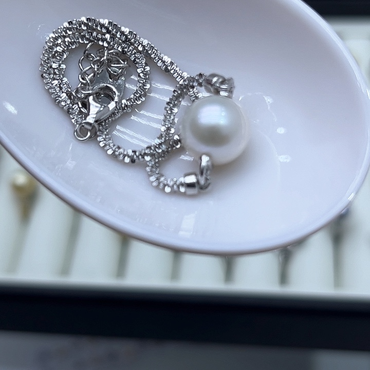 淡水珍珠颈饰银S925镶嵌