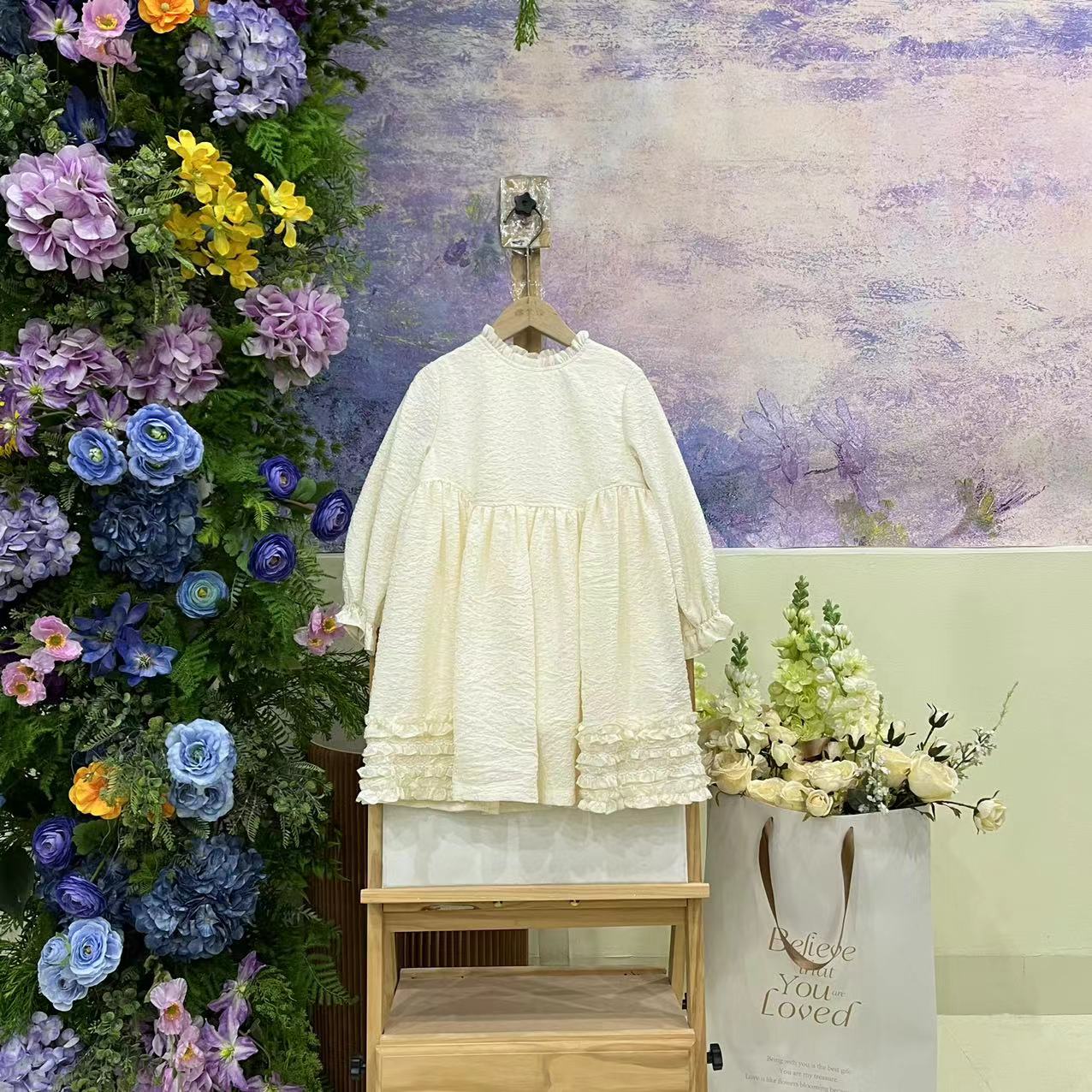 227G杏色裙子0123