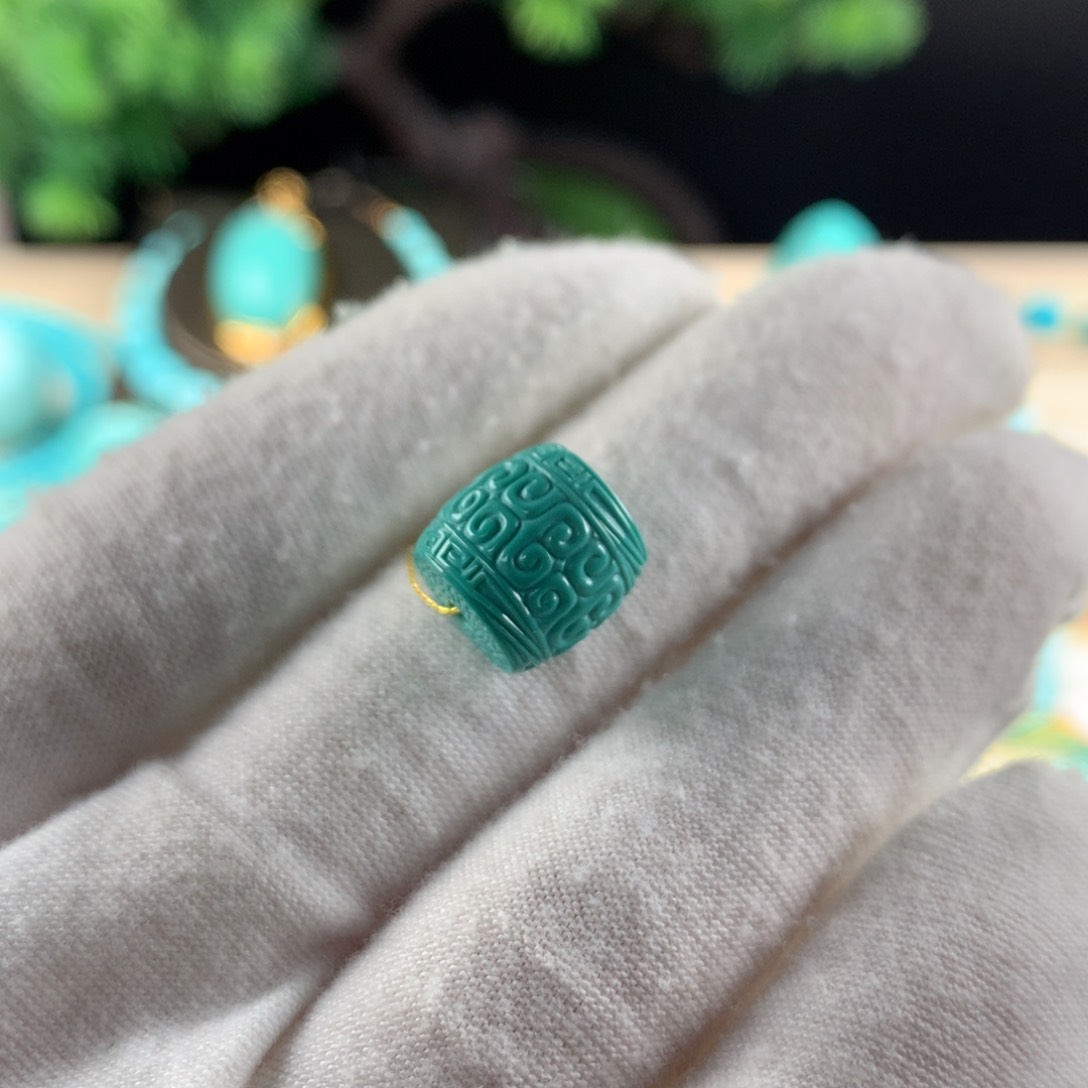 绿松石回纹珠卡11.2未镶嵌