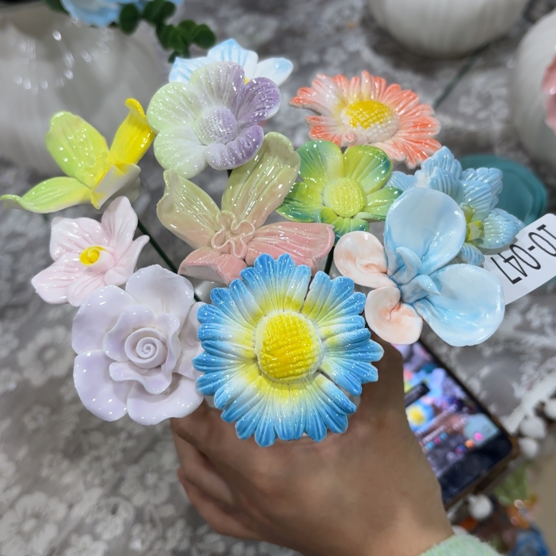 陶瓷花，20元发货，退款拉黑，1047