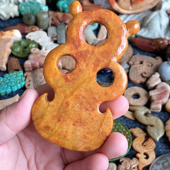 和田玉未镶嵌颈饰34