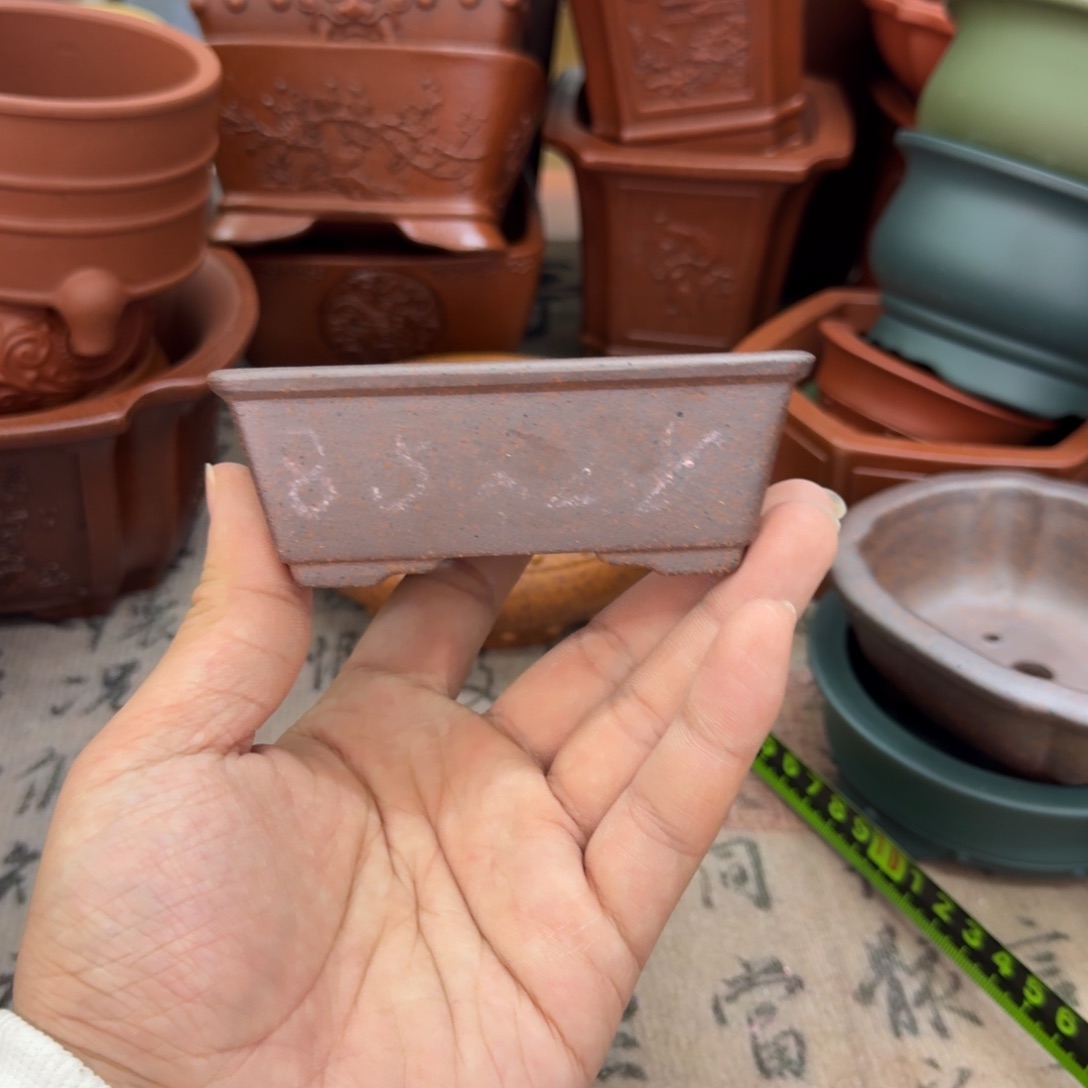 紫砂花盆宜兴紫砂正品8.5x6.5x3