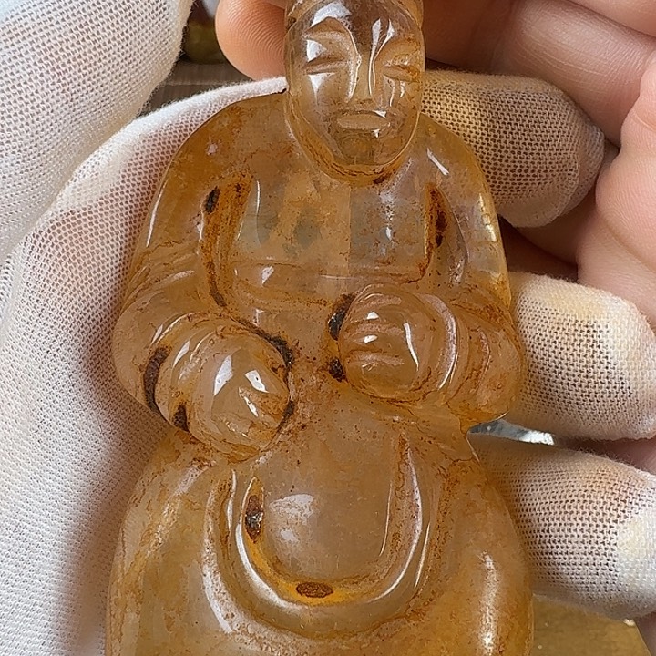 适***王和田玉未镶嵌挂件