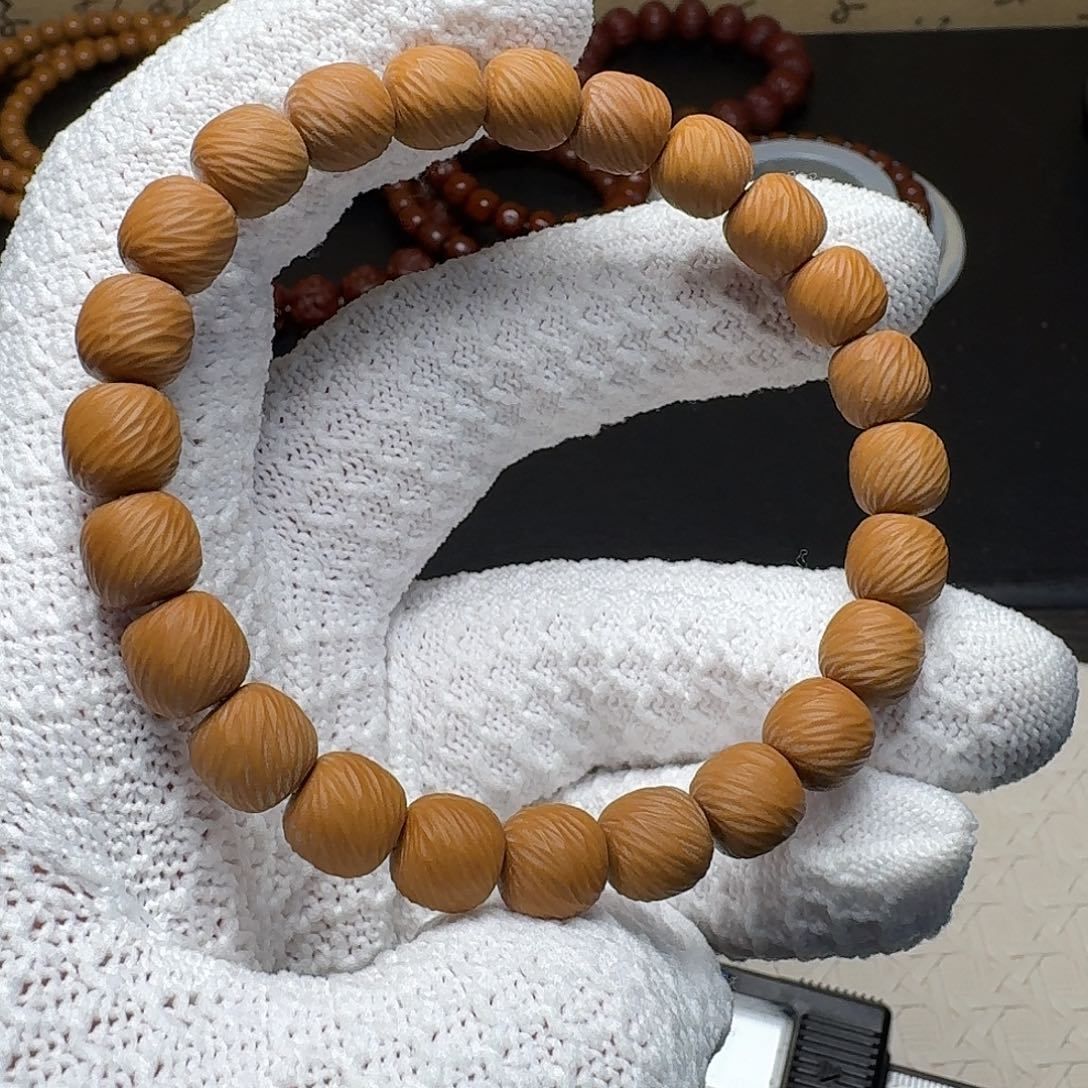 勋***生猴头核桃手串云锦单圈