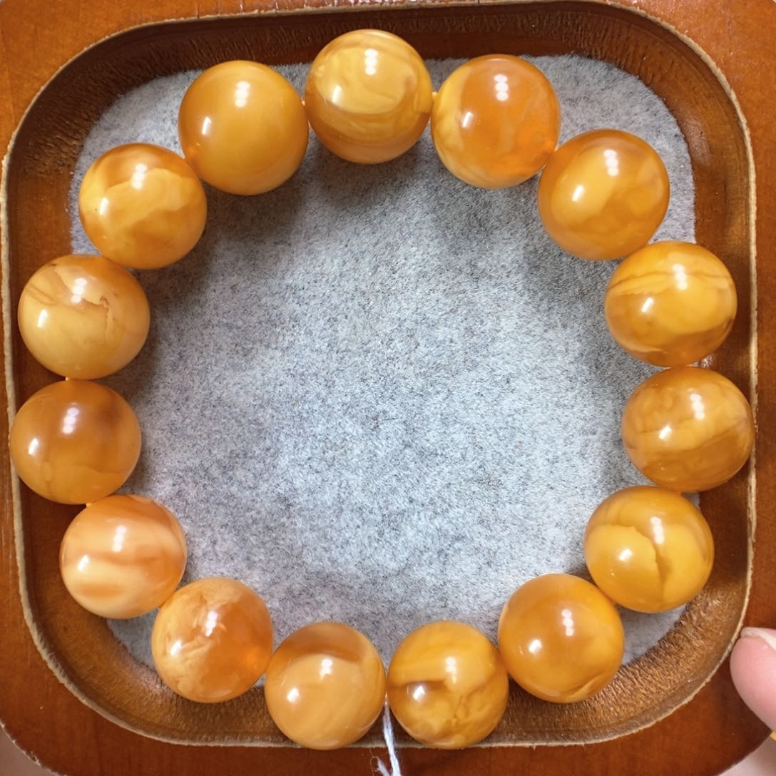 蜜蜡手串未镶嵌蜜蜡手串