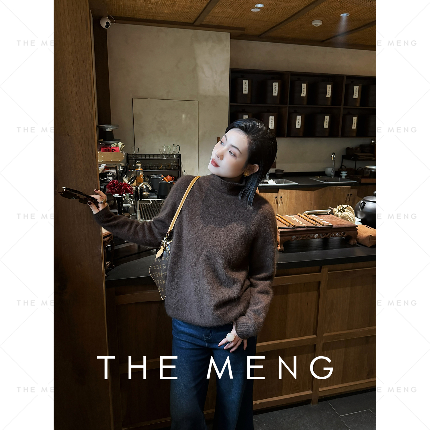 THE MENG【布蕾】轻暖山羊绒绵羊毛拉毛毛衣#M254E1690+M254E1555DN
