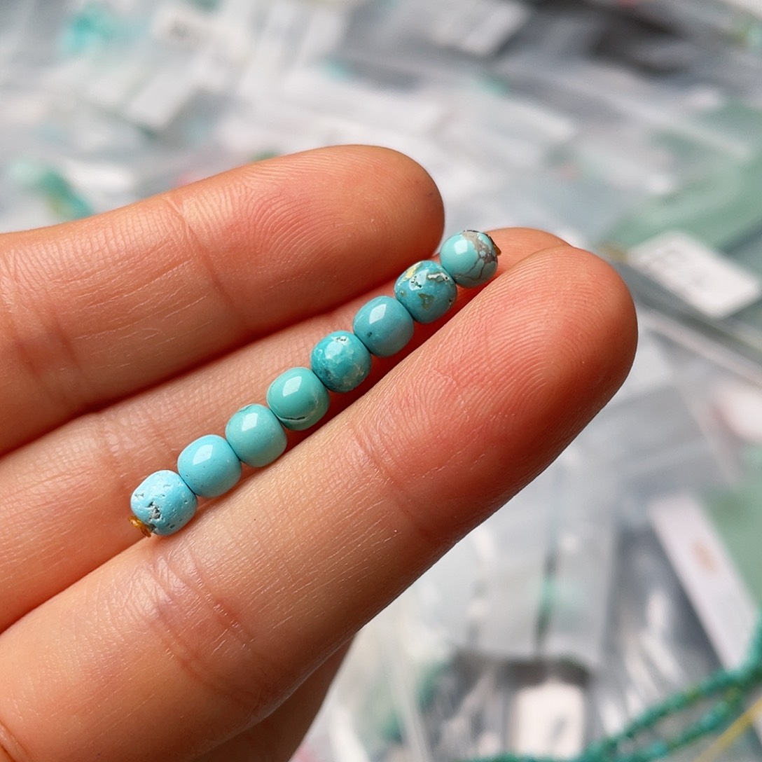 绿松石珠宝半成品未镶嵌