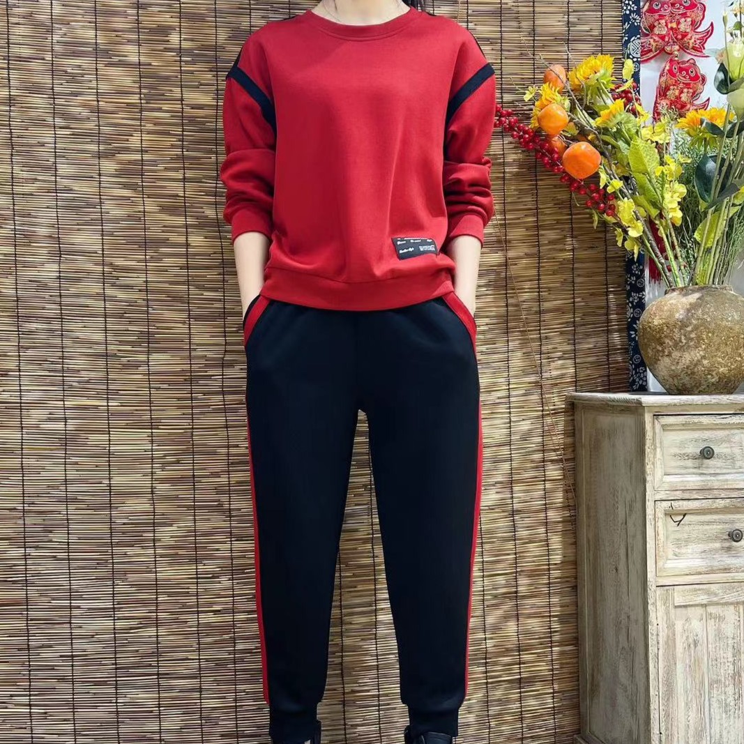 219-3洋气时髦春装女装两件套减龄运动时尚套装