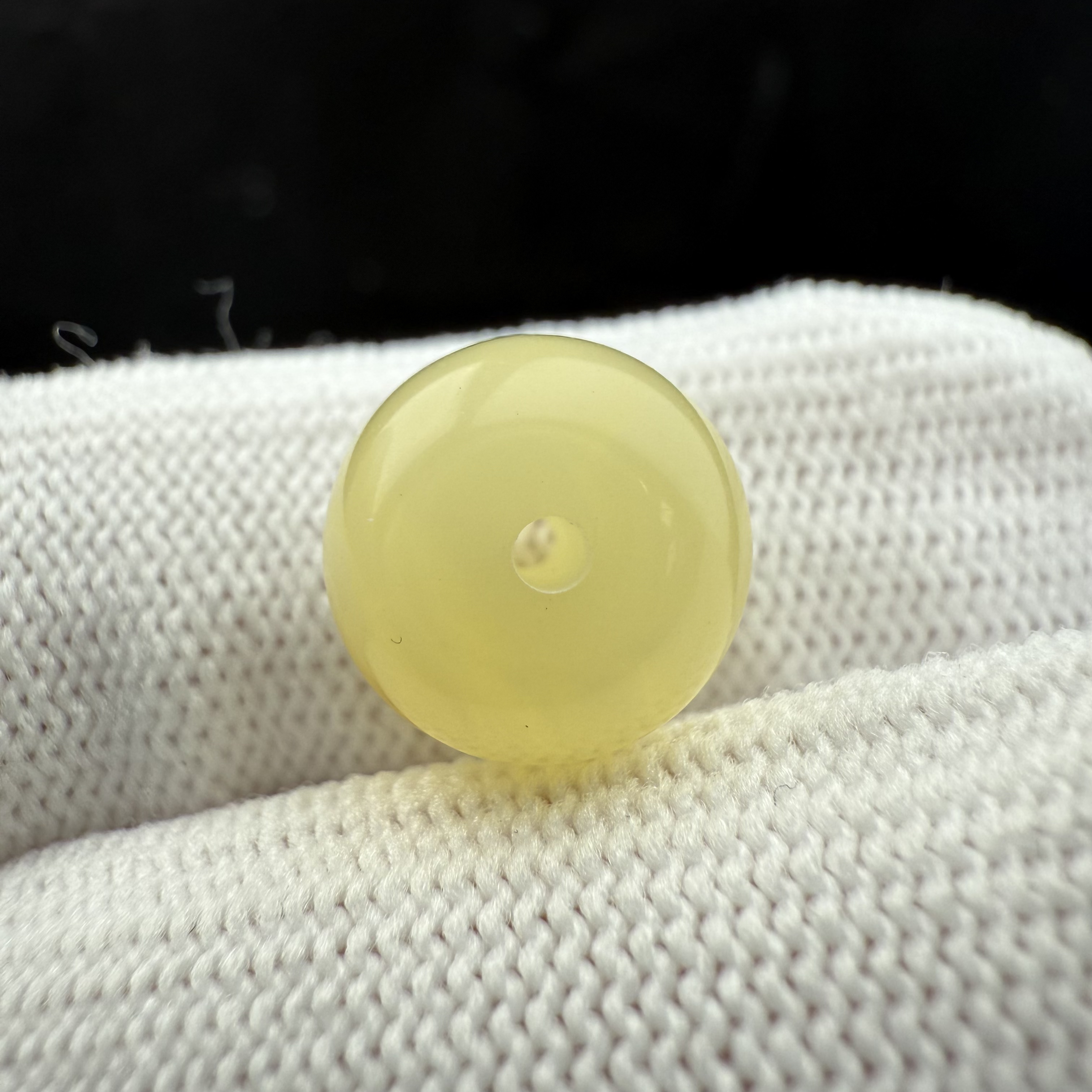 J2497天然原矿蜜蜡墩子10.8*9mm支持复检