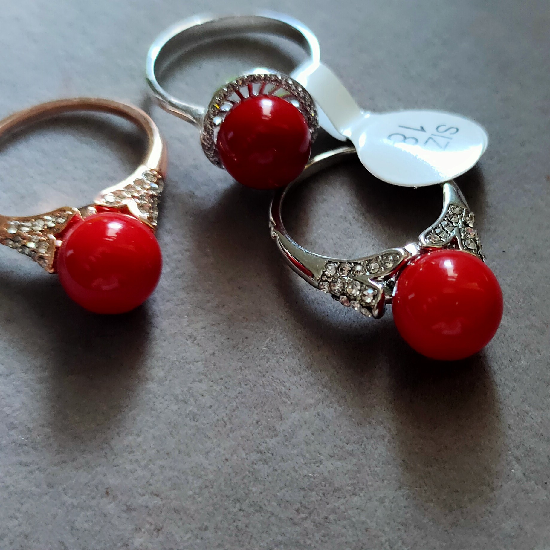 非金属木质戒指 牛血红戒指