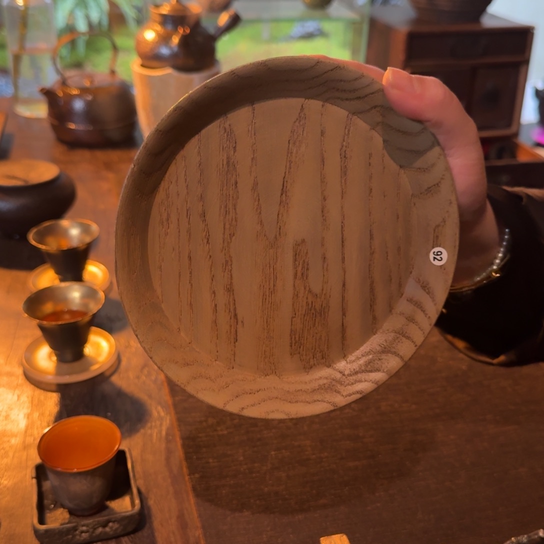 赤具孤品木胎大漆壶承6666