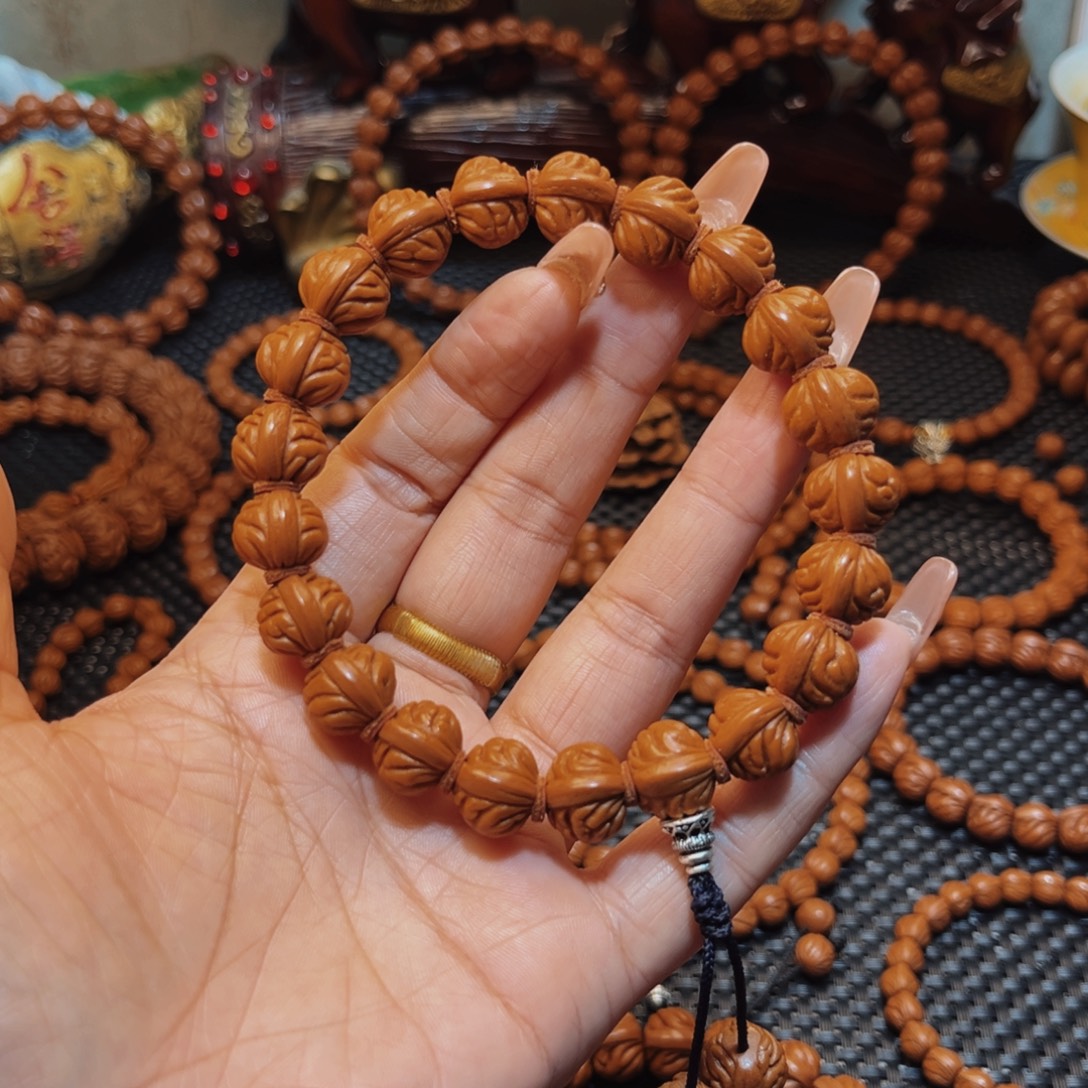 手串桃核13精品小金豆手持