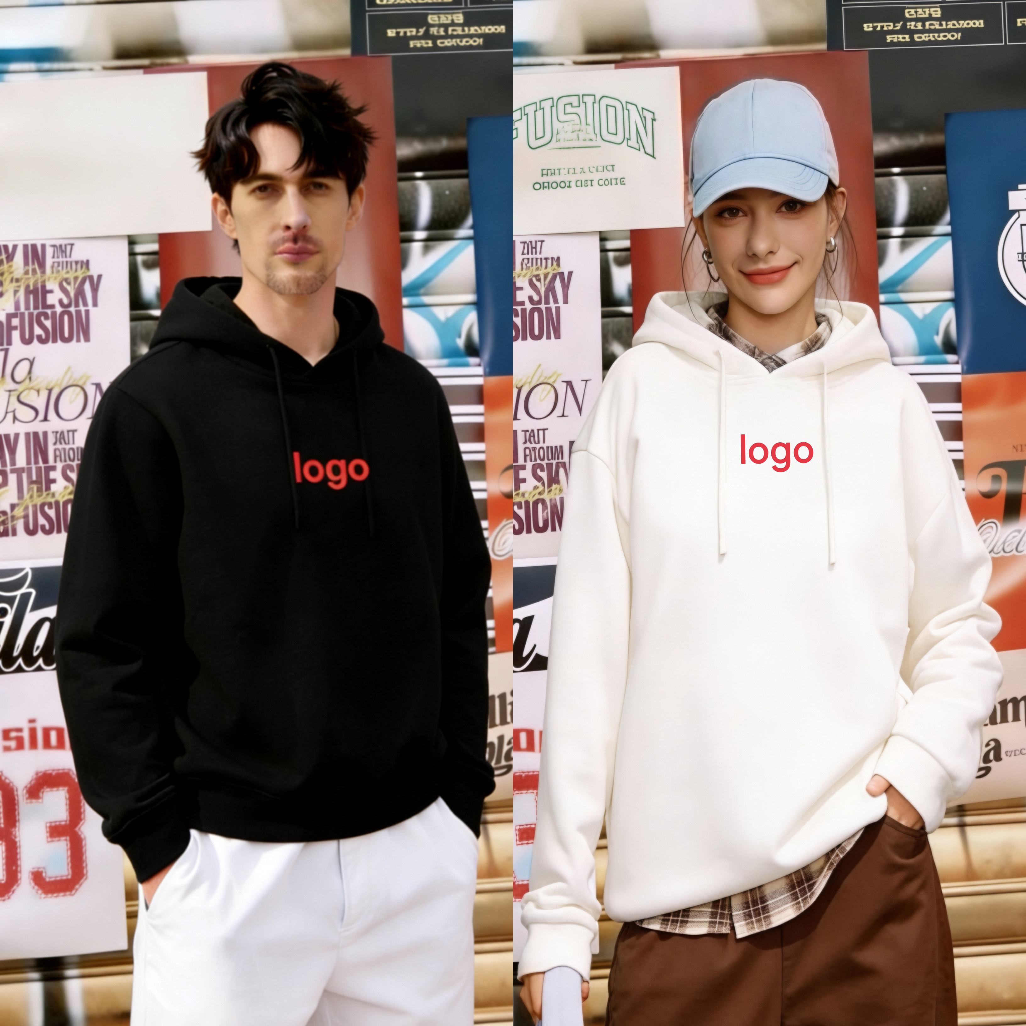 【刺绣标款】潮流时尚秋冬款帽衫