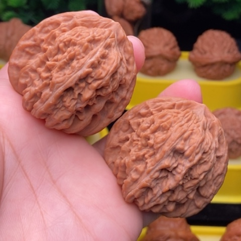 吊坠文玩核桃三角楼45全品