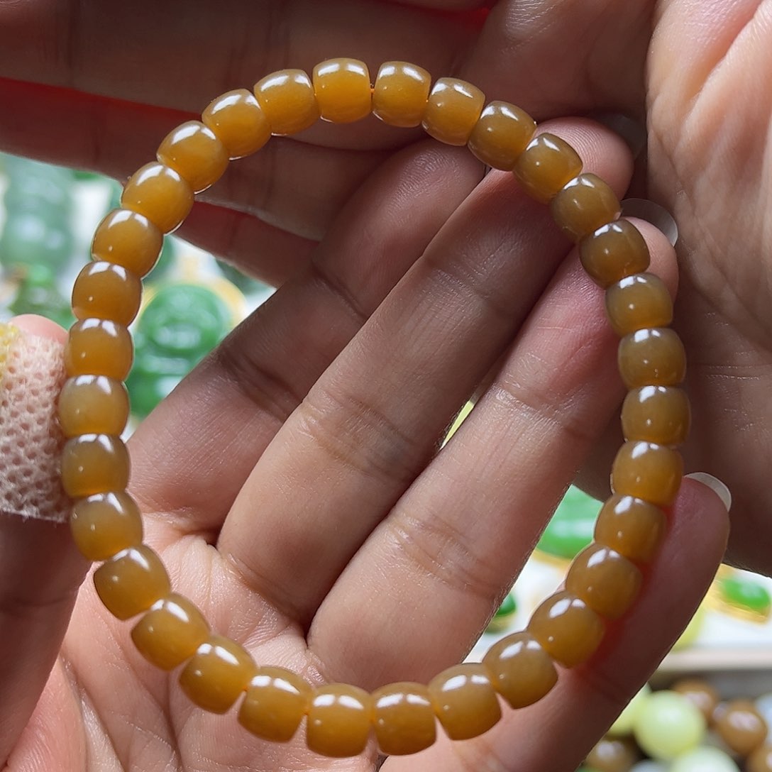 和田玉手串未镶嵌