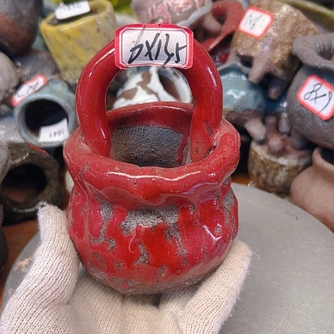 粗陶花盆手工花盆制作