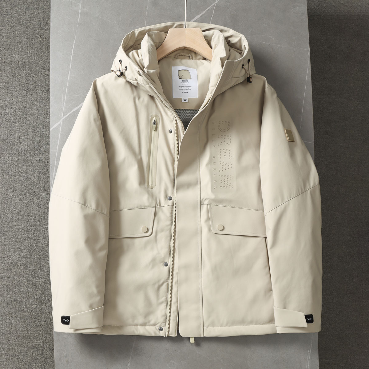 800蓬95绒+石墨烯内里！品牌撤柜冬装连帽休闲防风防水保暖羽绒服