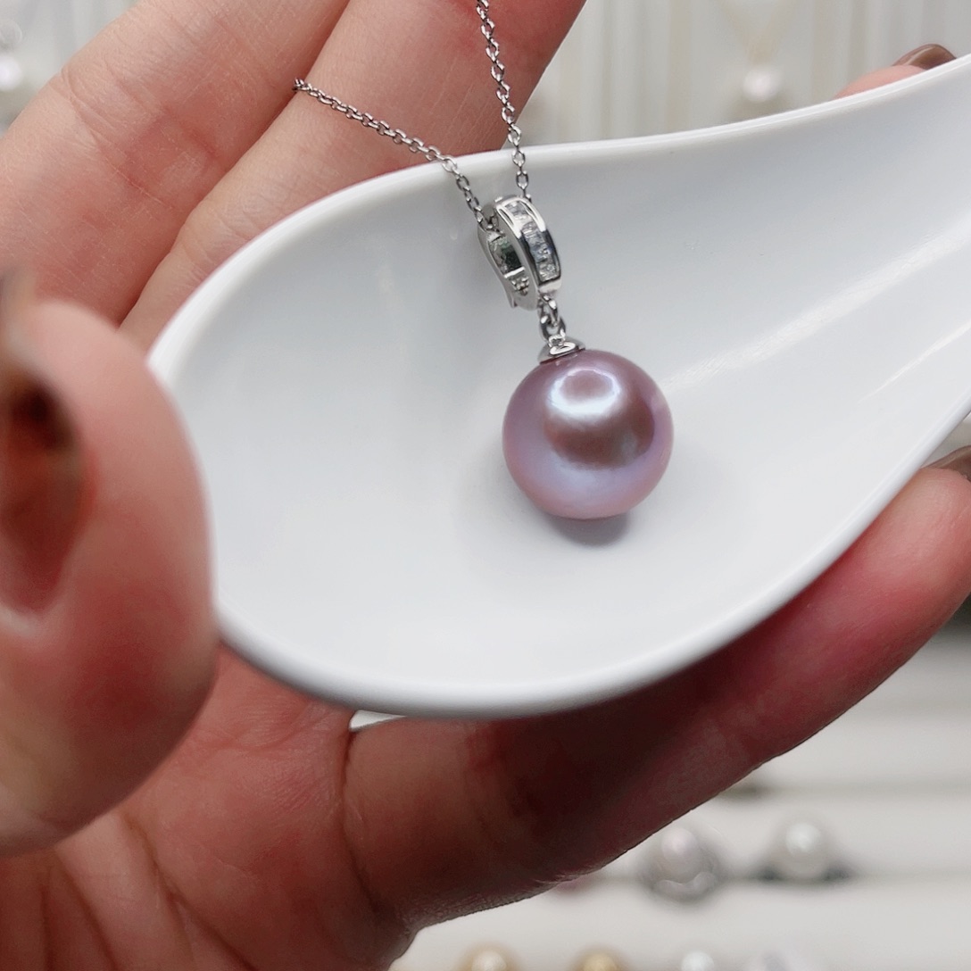 淡水珍珠吊坠(赠链)合金