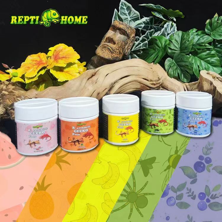 爬宠之家R属果泥粉守宫食物饲料水果昆虫味盖勾亚巨人混合粮