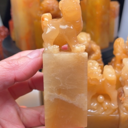 老挝石质地細膩光滑篆刻寫字刀感十足