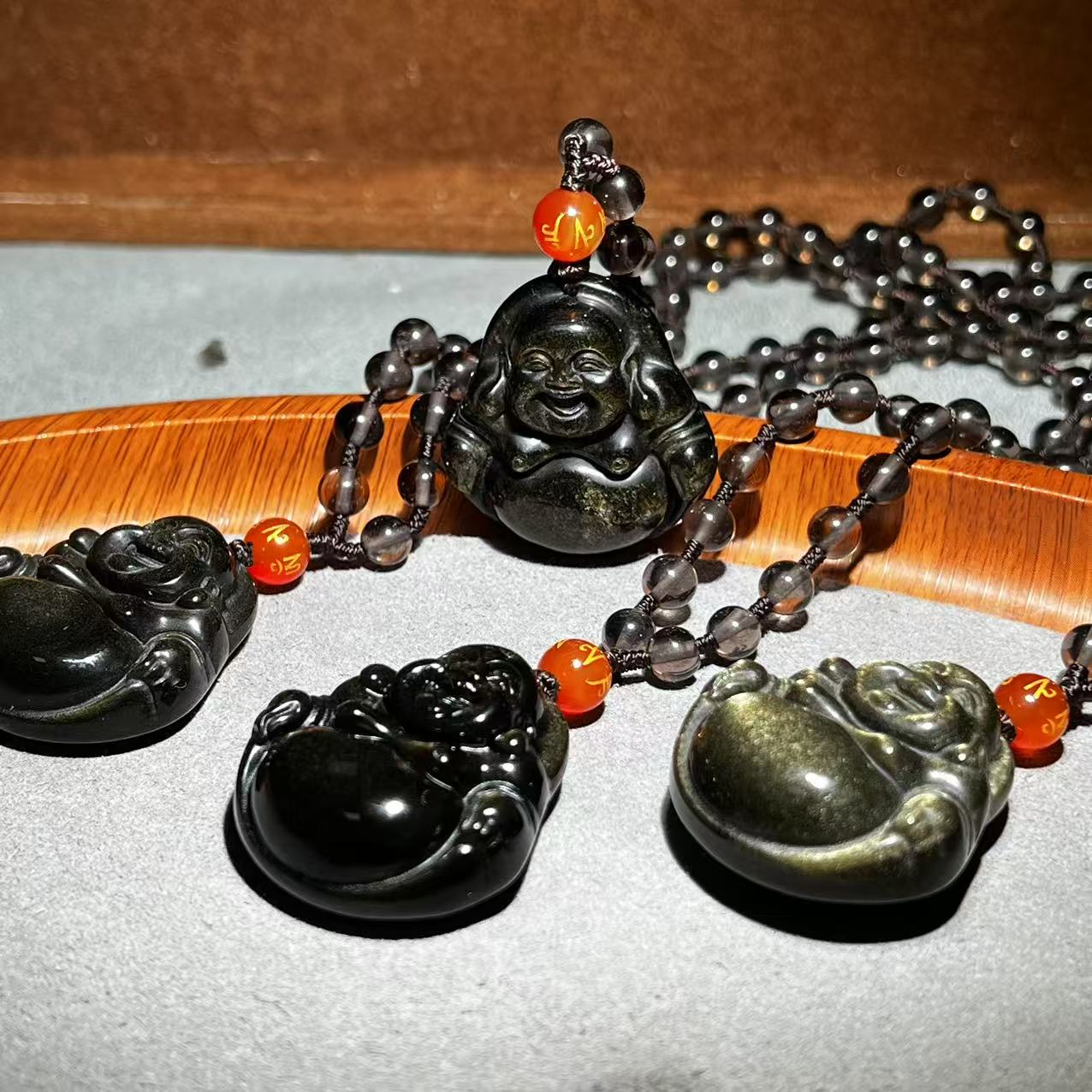 【张老斯珠宝】天然金曜石佛公吊坠wz005（多样性发货 拍一发一）